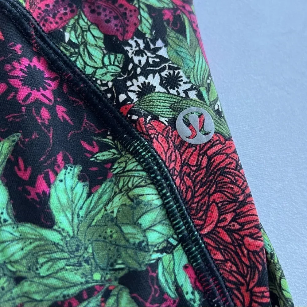 Lululemon Athletica RARE Time To Sweat Crop *23” Zen Garden Multi Size 4